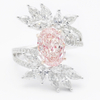 Pink Oval Diamond Ring
