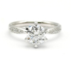 Six Claw Set Diamond Ring