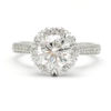 Diamond Ring with Diamond Surround