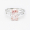 Pink Oval Diamond Ring