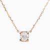 18K Rose Gold And Gold Horn Diamond Necklace