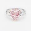 Pink Heart Diamond Ring