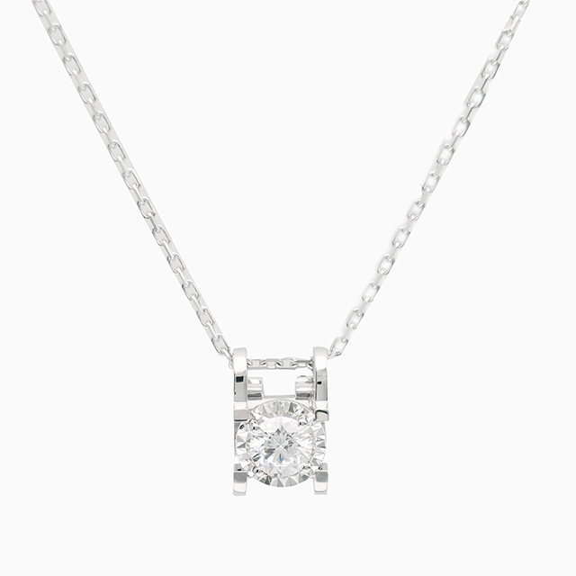 18K Rose Gold And Gold Horn Diamond Necklace