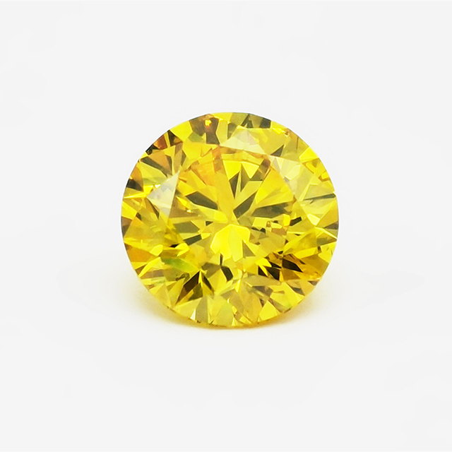 CVD Yellow Round Diamond
