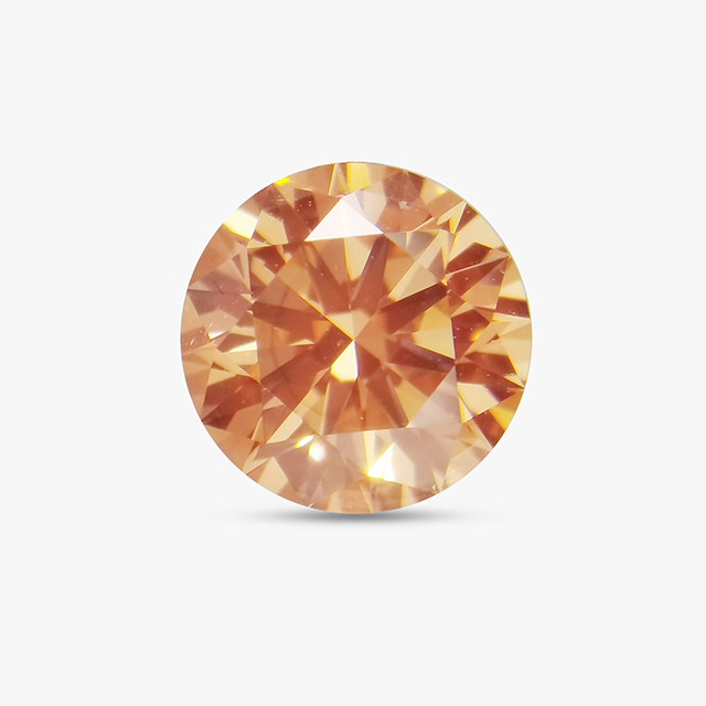 CVD Orange Round Diamond