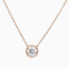 18K Rose Gold Bubble Diamond Necklace