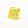 CVD yellow prince cut diamond