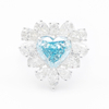 Blue Heart Diamond Ring