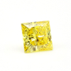 CVD yellow prince cut diamond