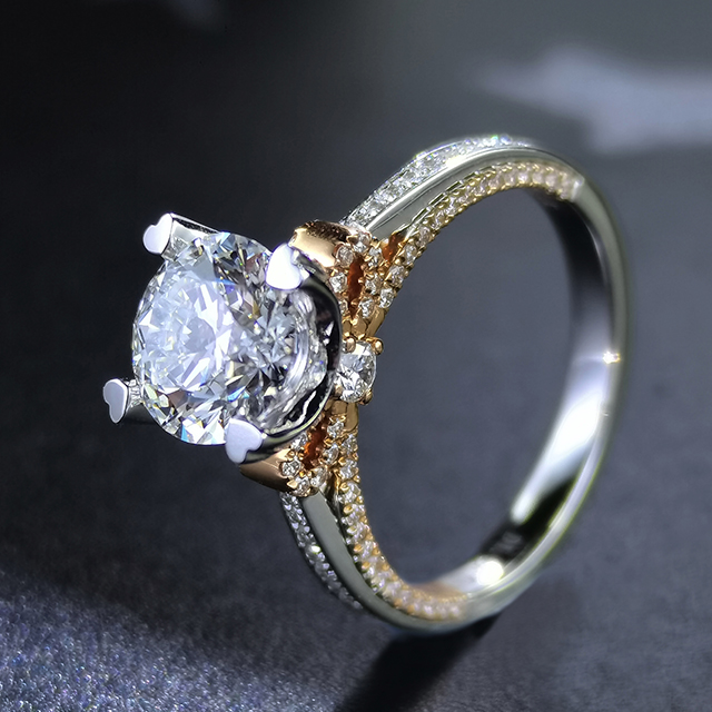 Four Claw Diamond Set Ring