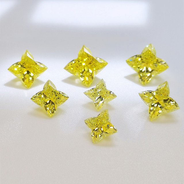 HPHT Yellow Clover Diamond