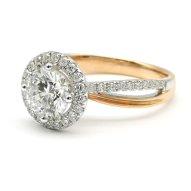 Four Claw Set Diamond Ring