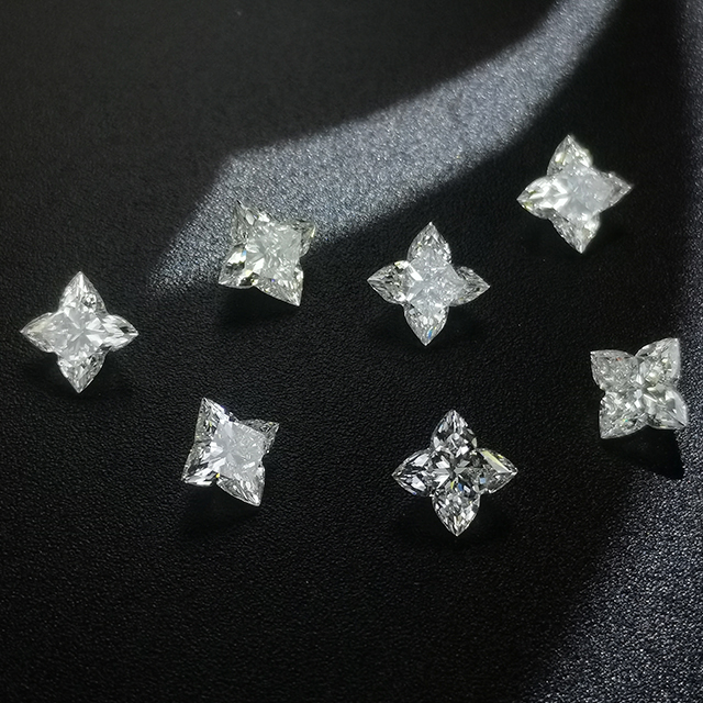 cvd lily-cut diamond（sharp & filleted corner)