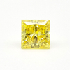CVD yellow prince cut diamond