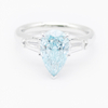 Blue Drop Diamond Ring