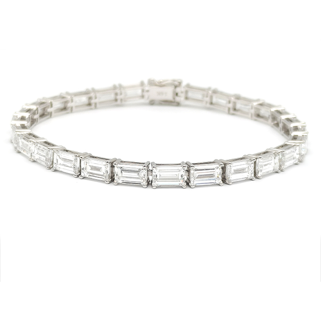 27/28 Emerald Full Diamond Bracelet