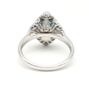 Blue Radian Diamond Ring