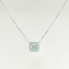 Blue Padded Diamond Necklace