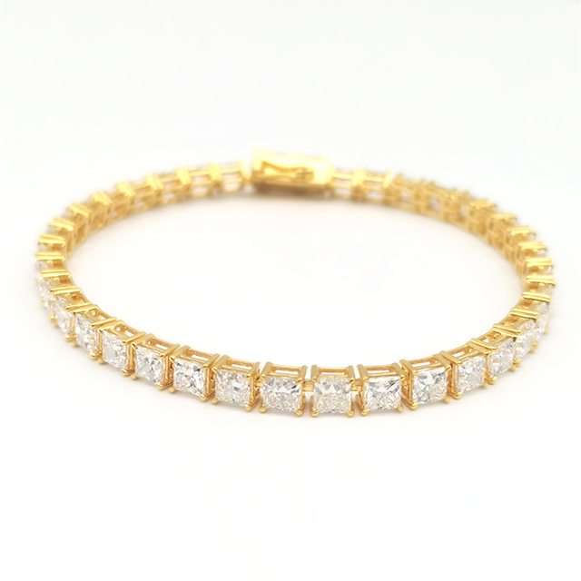 Multiple Round Diamond Yellow Bracelets